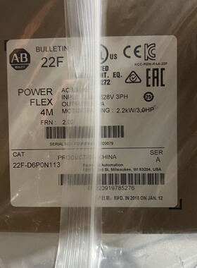 【询价】2.2kw罗克韦尔AB变频器 22F-D6P0N11