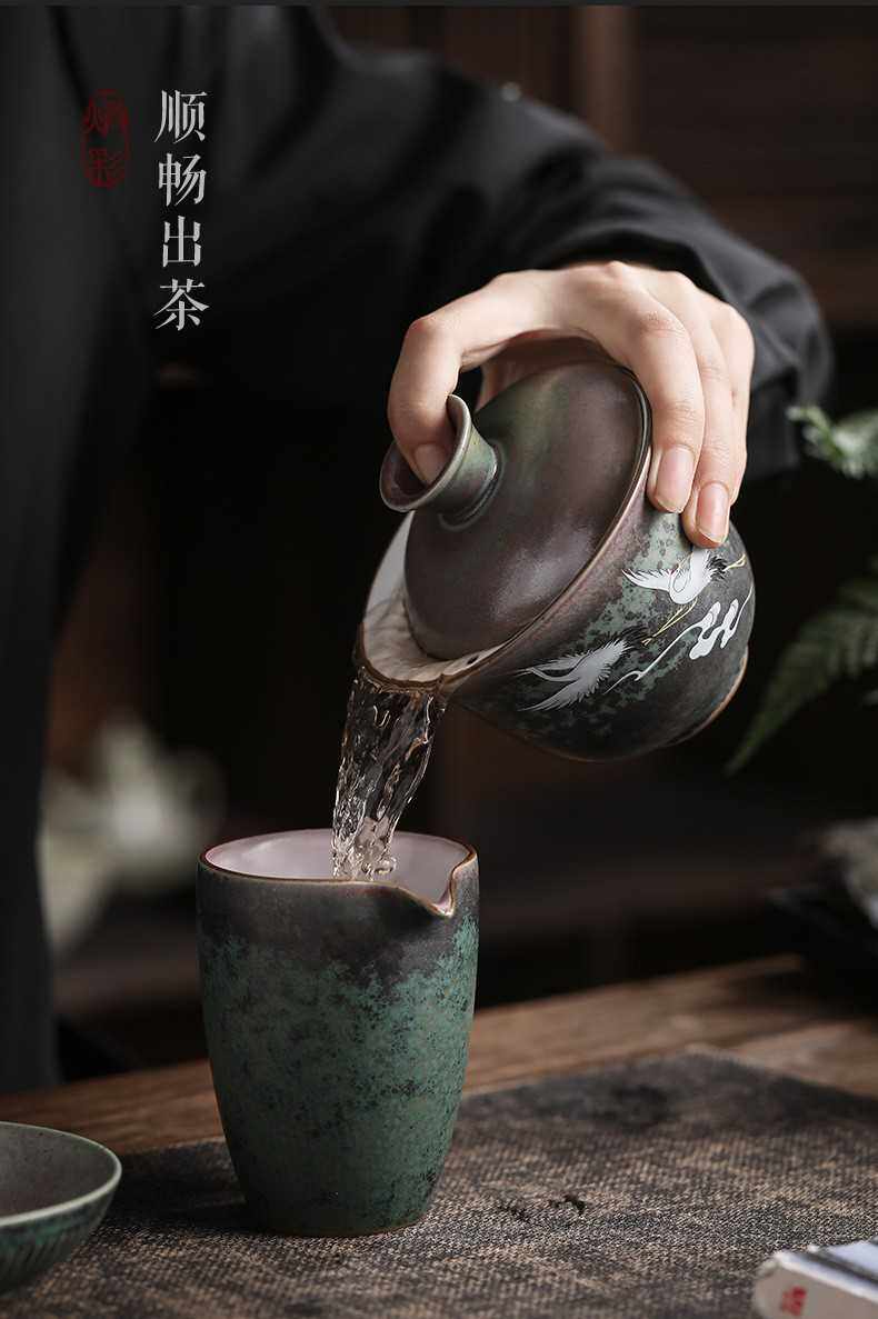 Японский керамический чайный сервиз, креативный чай, большая чайная чашка 