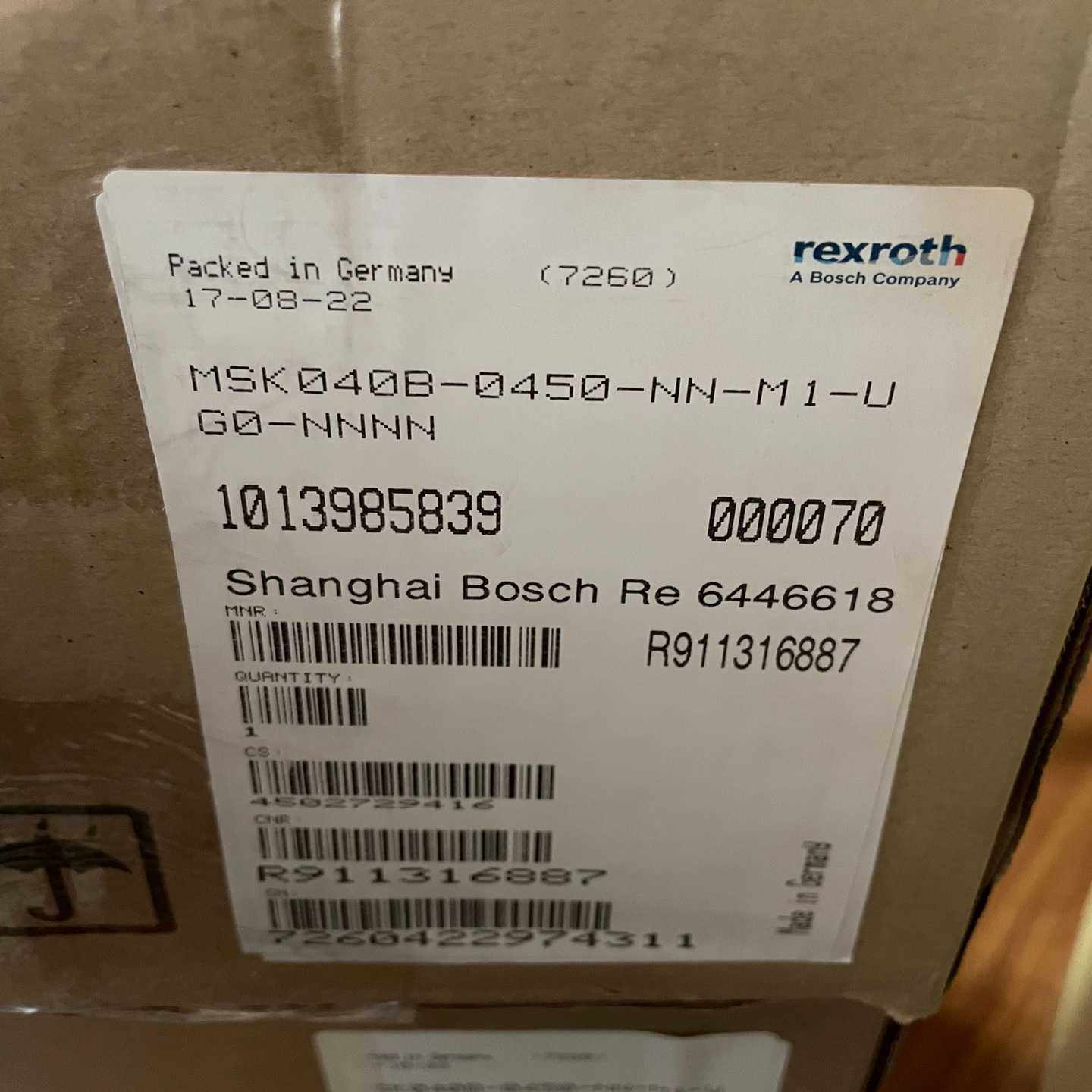 (询价)力士乐电机 MSK040B-0450-NN-M1-UG0-N