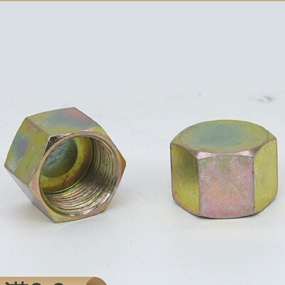 高压油管堵帽堵头液压管封帽闷头螺母外六角油堵油塞内牙公制闷盖