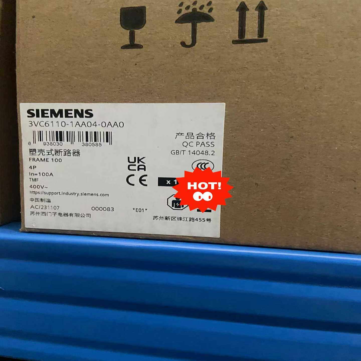 3VC6110-1AA04-0AA0塑壳断路器~询价