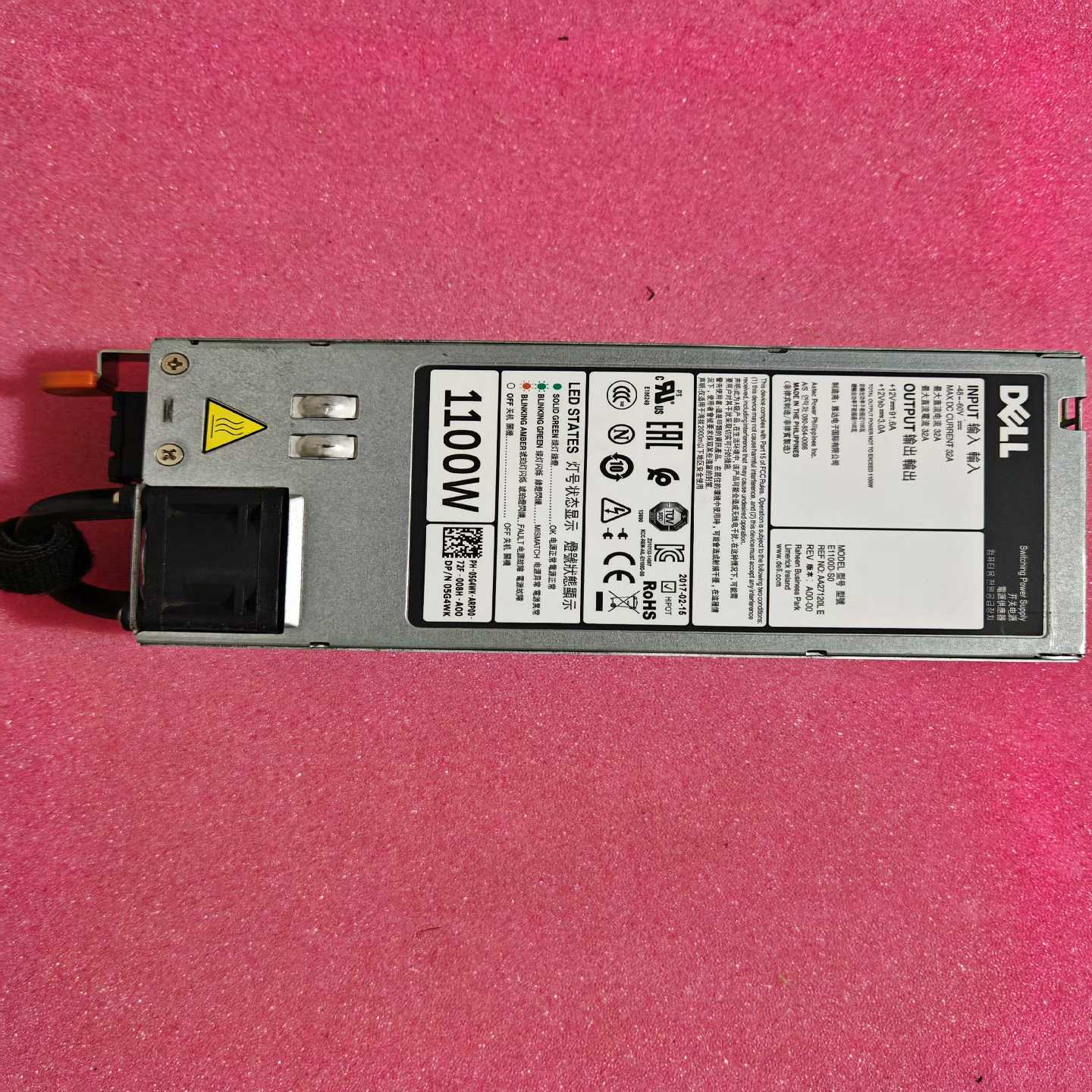 DELL 1100W直流电源  E1100D-S0 05G4【侨报商行】