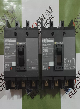 SQUAREDQB225CIRCUITBREAKER225AMP440VAC10KAQBF32225TS