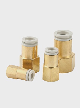 【10个装包邮】SMC型KQ2F04 06 08公制牙内螺纹气动快速快插接头