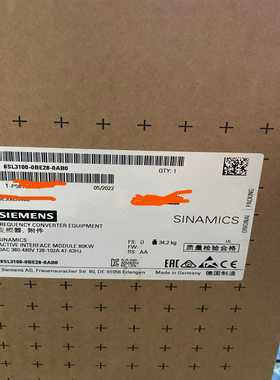 【议价】S120电源接口模块80kW380V6SL310适用