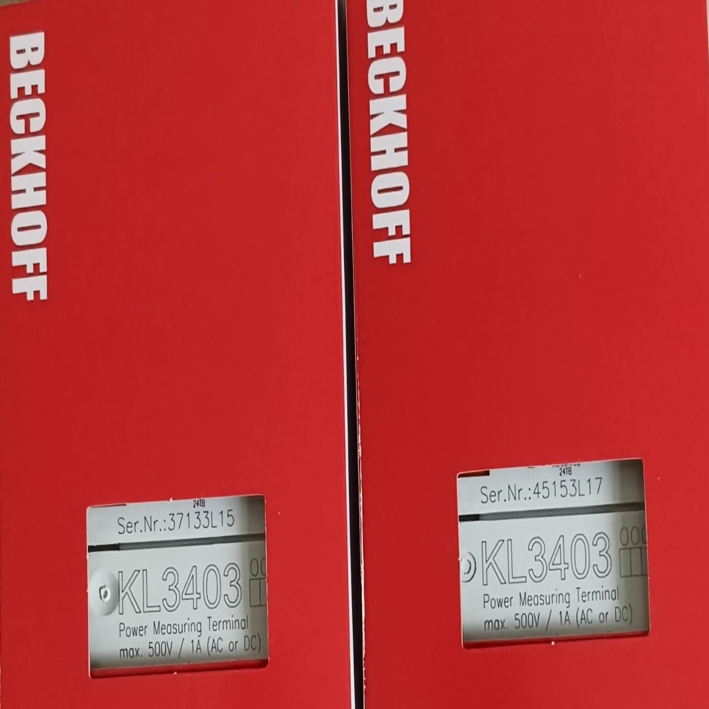 倍福BECkH0FF，kL3403，值拍照。（佳毅工控）