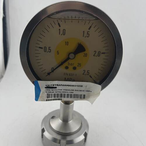 TETRA PAK MPA 8371 PRESSURE GAUGE 01.6MPA 016 BAR TETRA 9050