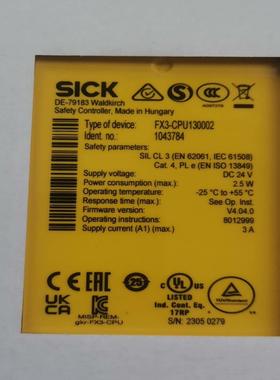 西克继电器FX3-CPU130002询价