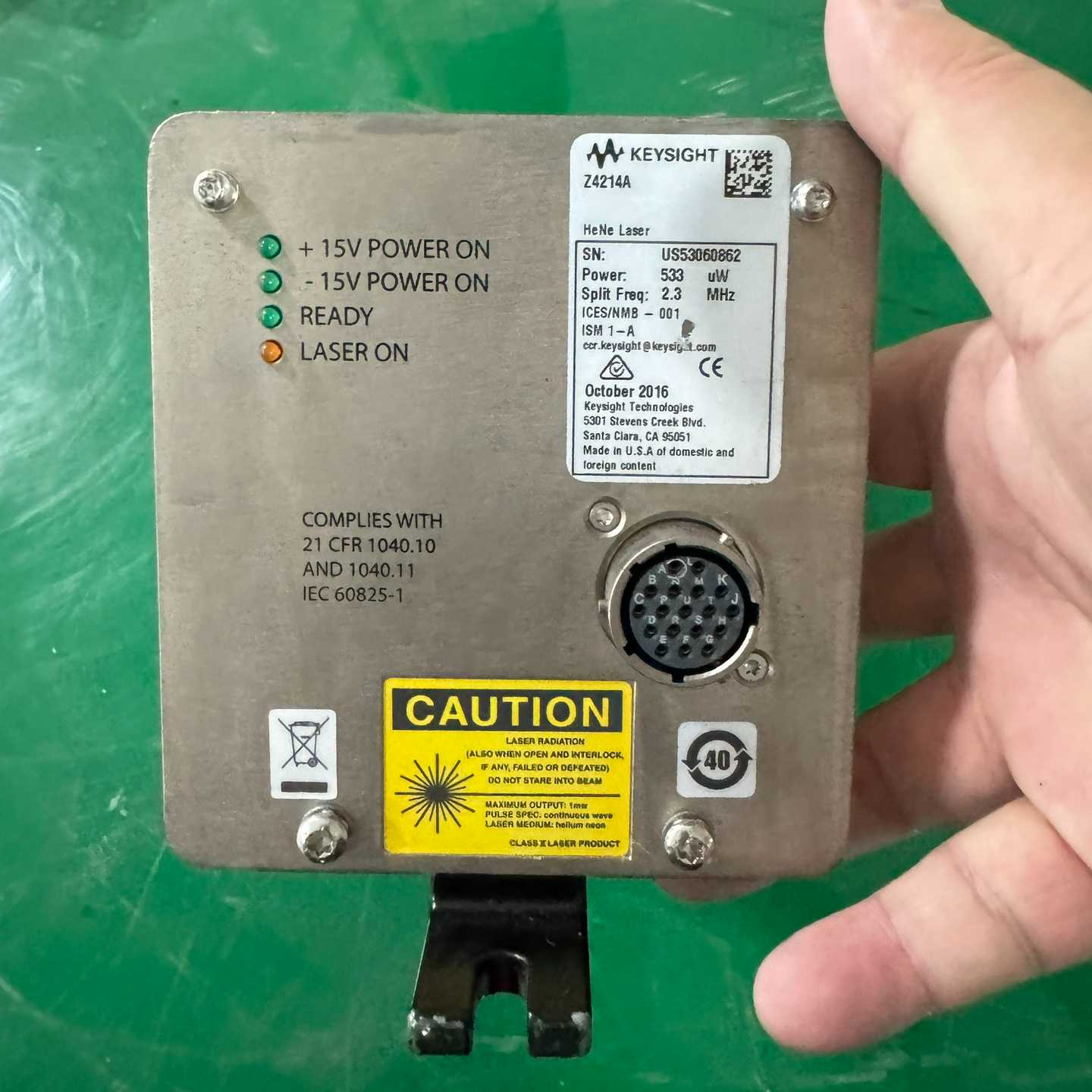KEYSIGHTZ4214A氦氖激光器，功率533uW，分--议价商品