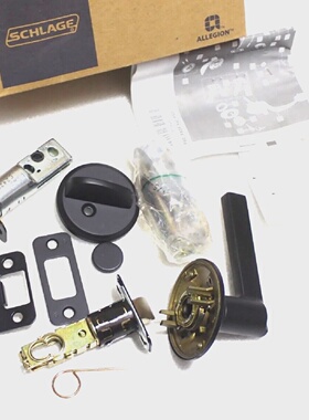 SCHLAGE F59 LAT 622 INSIDE HANDLESET BLACK NEW