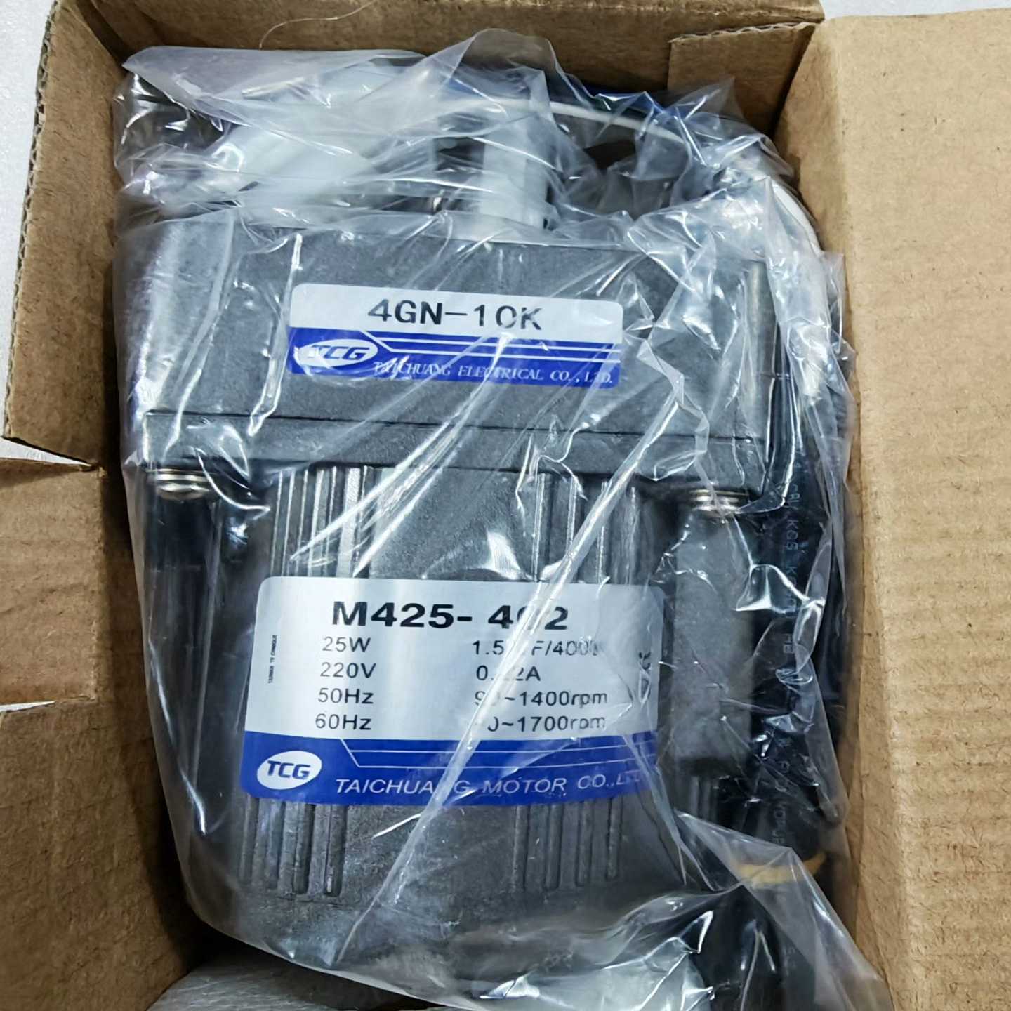 咨询-库存TCG电机M425-402/4GN10K，25W调速