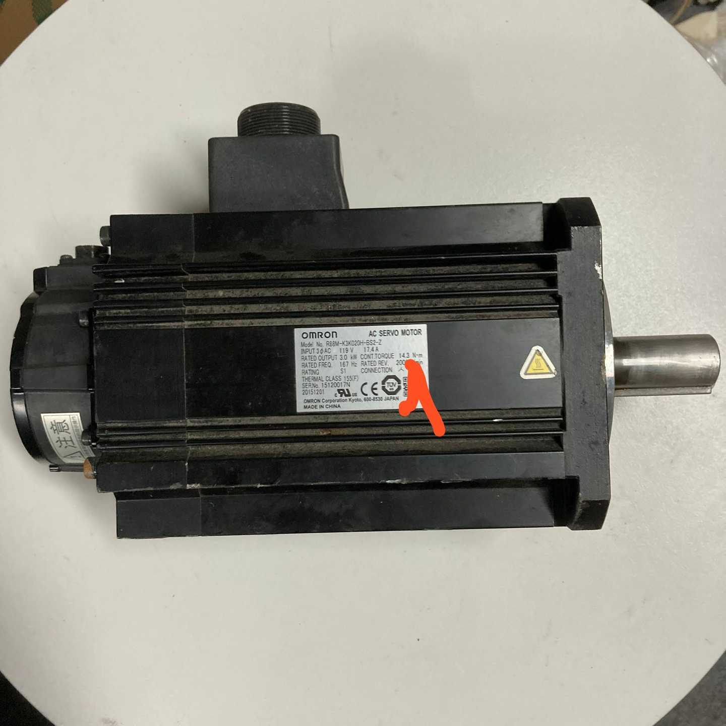 询价伺服电机R88M-K3K020H-BS2-Z，，功