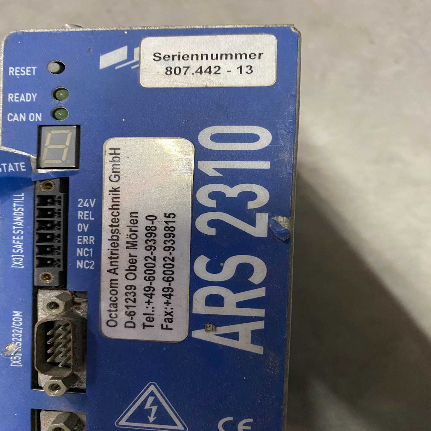 售前询价询价-metronix驱动器ARS2310D-61239