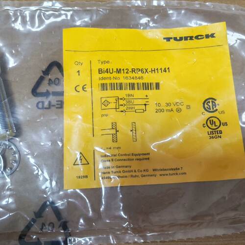 【询价】图尔克1634846接近开关Bi4U-M12-RP6X-H1