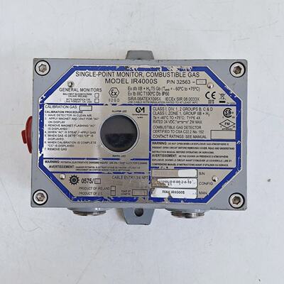 General Monitors IR4000S  3256339 Combustible Gas Monitor