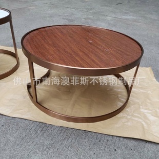 专业圆形不锈钢桌架金属桌腿支架金属桌脚支架子家具五金配件