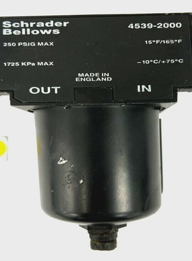 PARKERSCHRADERBELLOWS4539-2000PNEUMATIC过滤器250PSIG1