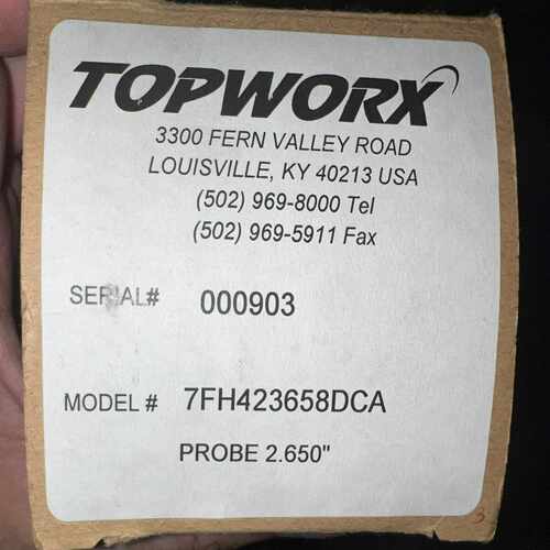 topworx传感器000903 7FH423658DC~询价