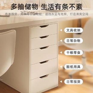 电脑桌卧室女孩化妆台带抽屉办公桌小学生写字桌新款 简约家用台式