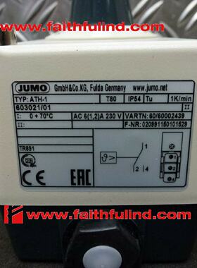 议价Jumo 60002439 久茂全新温度感测器 ATH-1 603021/01 70度
