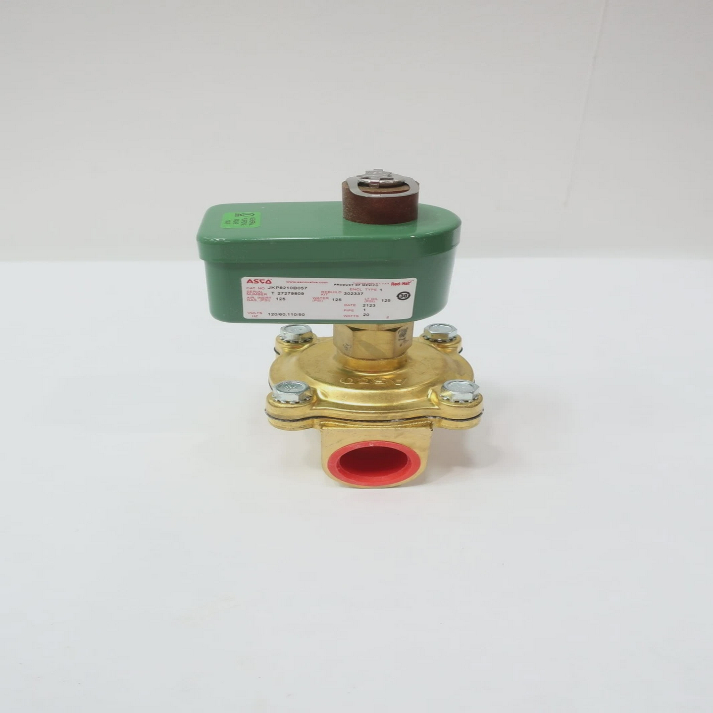 AscoJKP8210B057Red-hatSolenoidValve120v-ac1inNpt