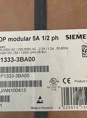 全新西门子SITOP电源模块型号6EP13333BA00议价