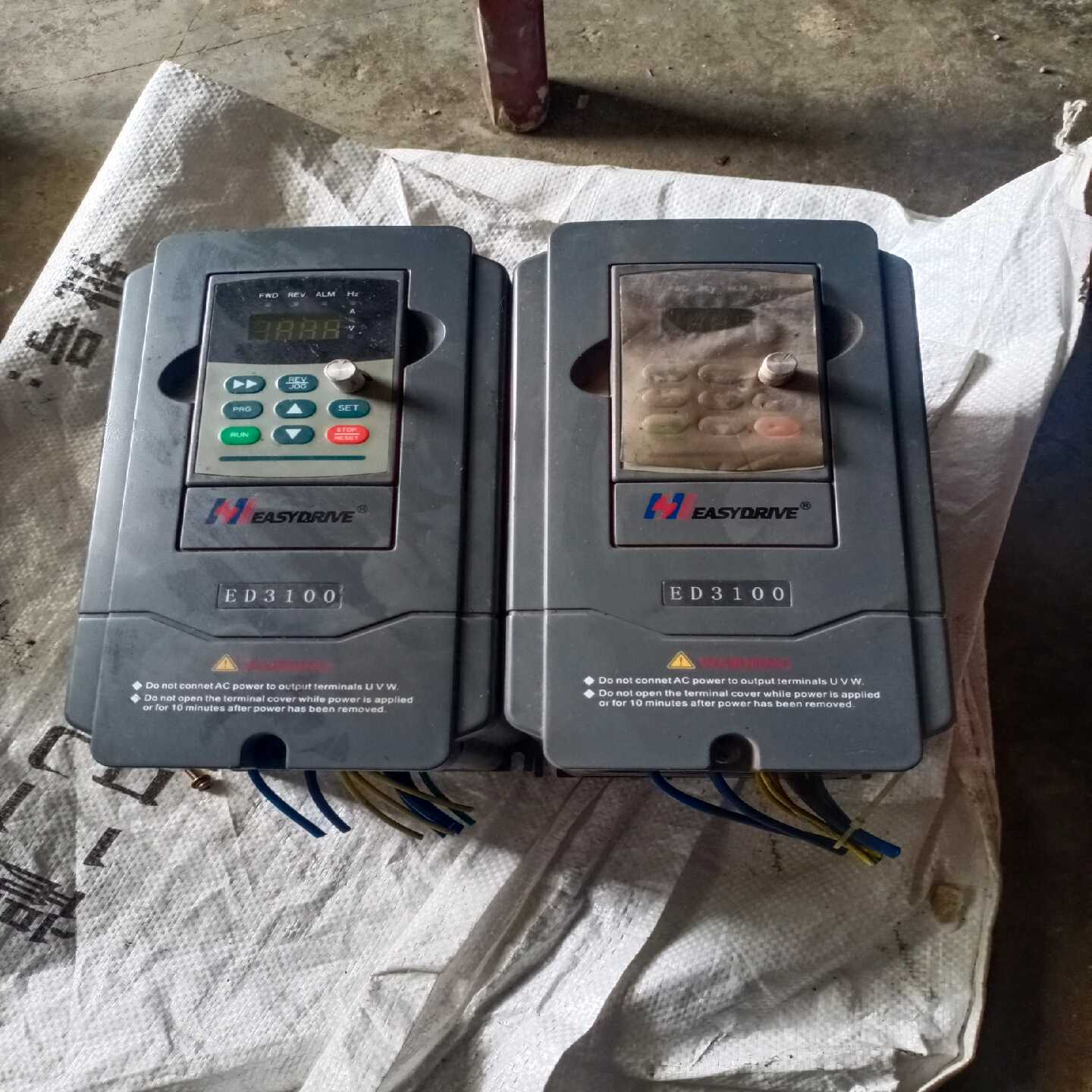 拆下来2台易驱ED3100一4T0015M，3PH、380V~询价