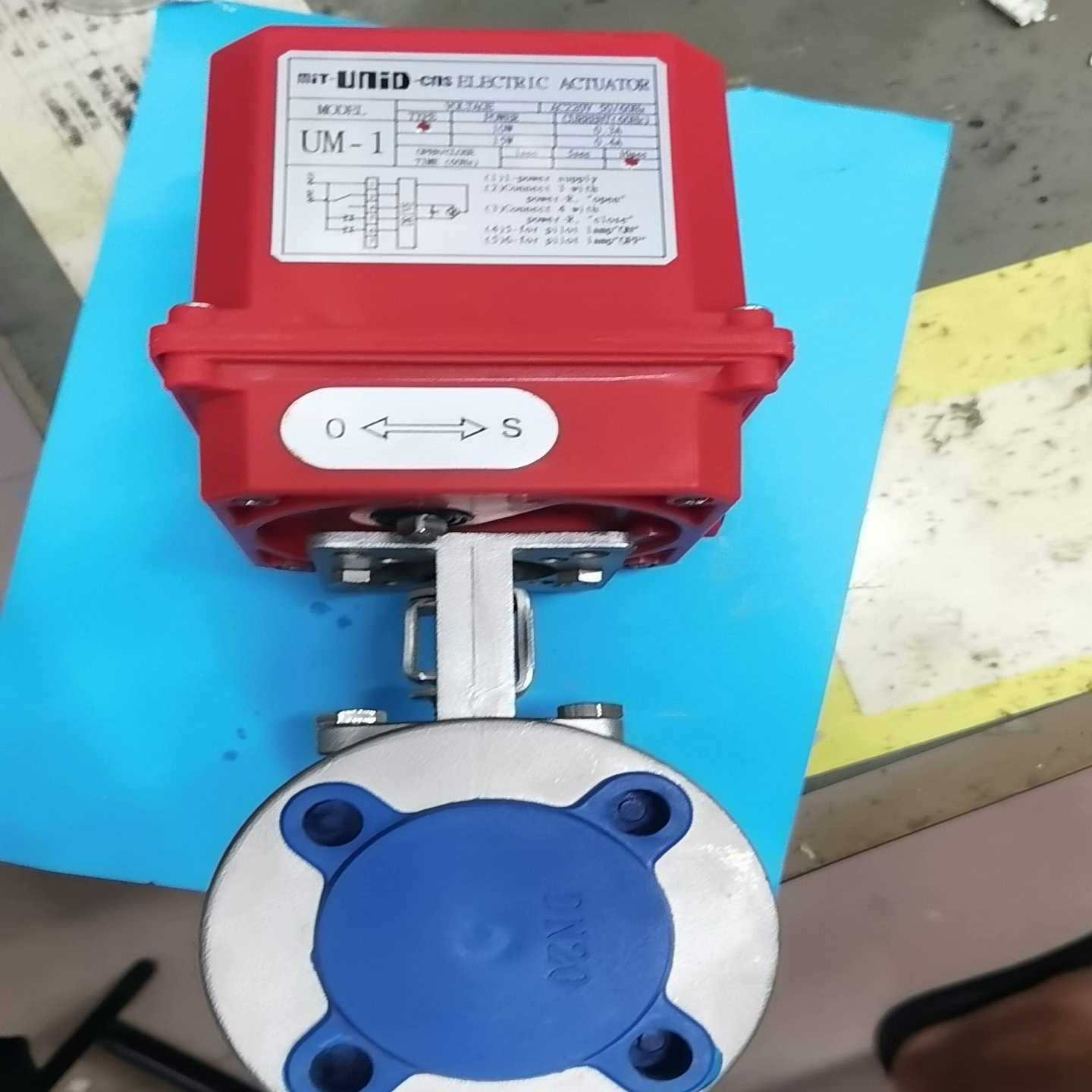 【请询价】全新台湾鼎机球阀UM-1电动执行器 220V电动球阀  DN