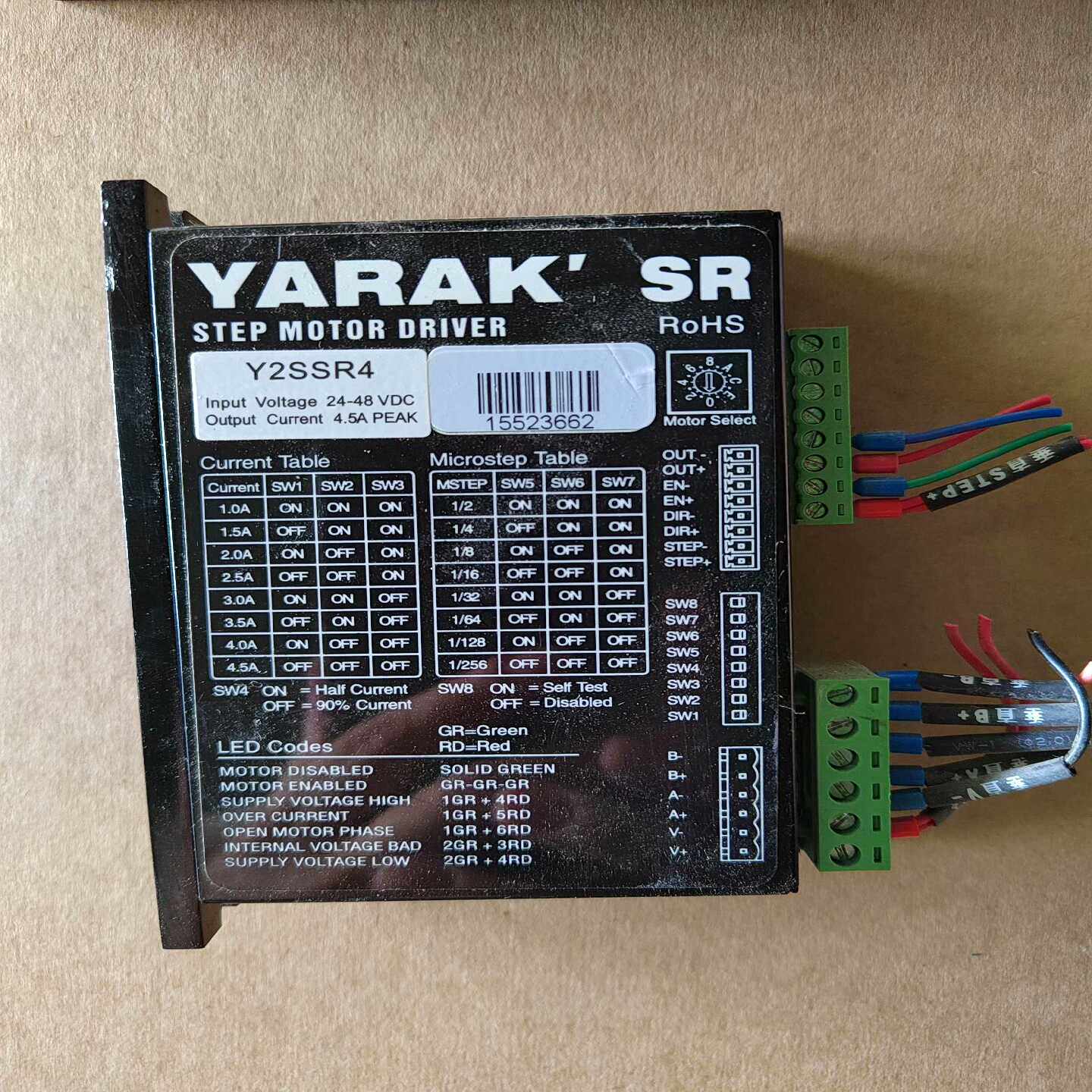 YARAK_Y2SSR4步进驱动器，九成新询价