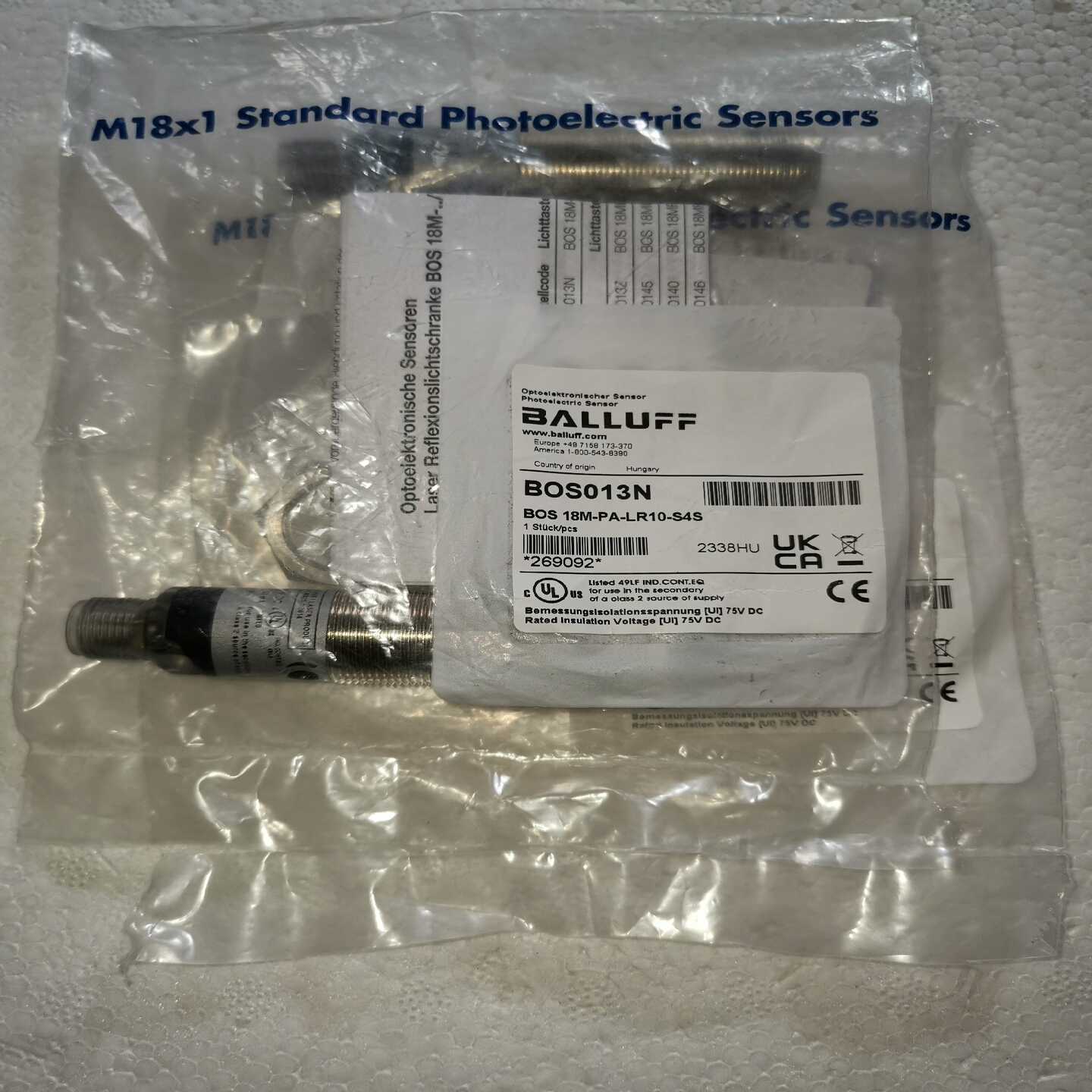 【议价】巴鲁夫激光传感器BOS0142BOS18MR-PA-LD适用