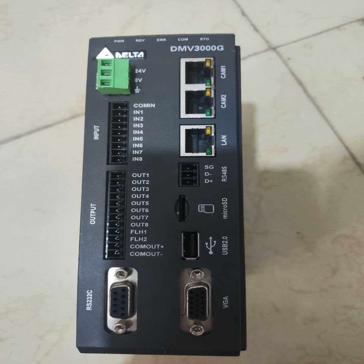 视觉控制器台达DMV3000-GE2-VL，原装拆机功能包好~议价