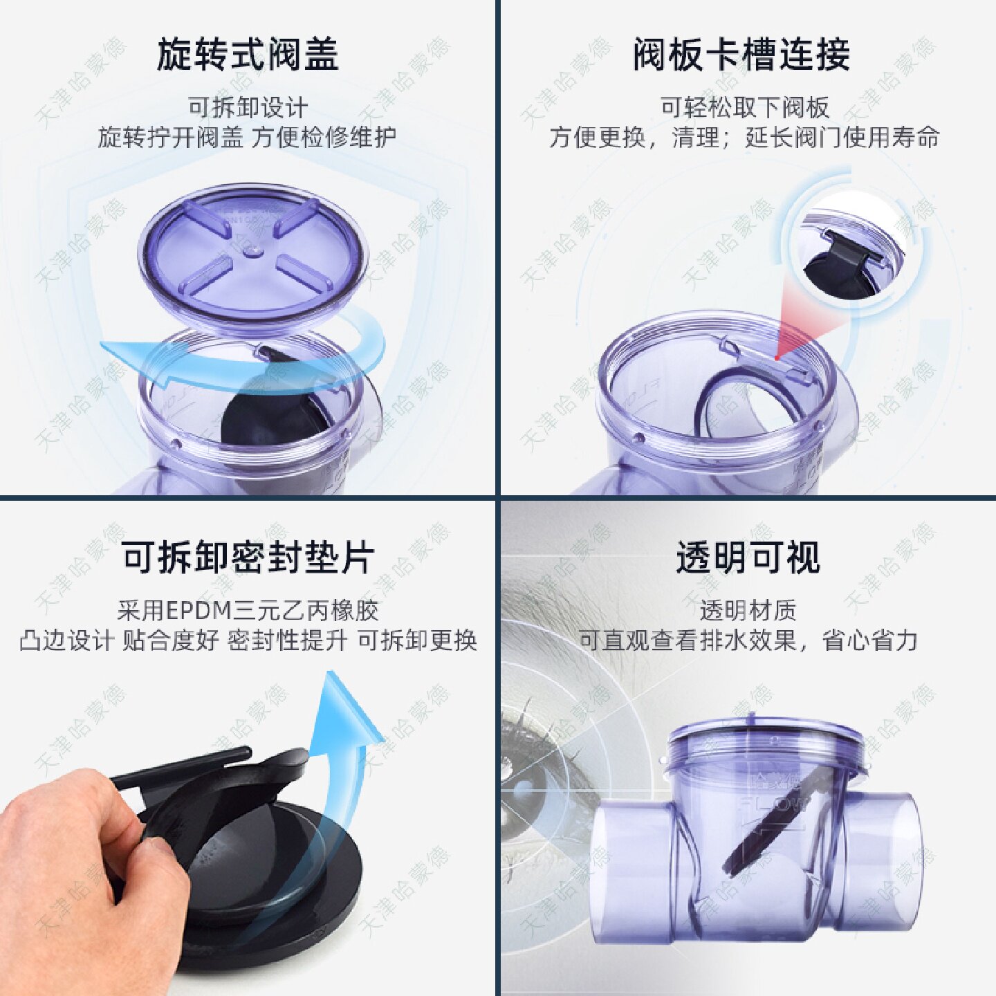 卫生间下水道反水是什么原因哈蒙德防返水止回阀止逆阀单向阀阀门
