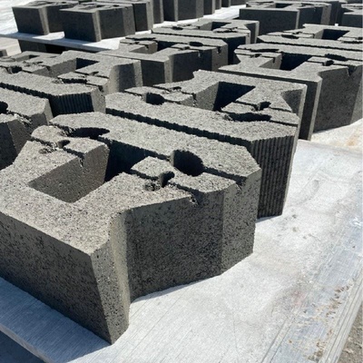 自嵌式植生挡土块舒布洛克挡土墙砖河道景观挡土砖干垒挡墙砌块