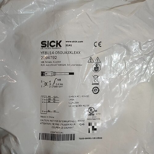 询价-西克传感器连接线缆YF8U14050UA3XLEAX