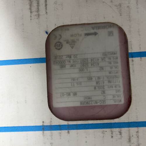 询价SECN122MGRW GAS N2 30SLM 4 IS