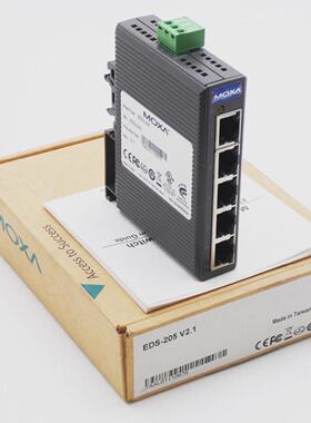 Moxa EDS205 Rev. 2.1 EtherDevice Switch  unusedOVP