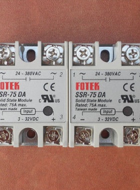 配件台湾阳明固态继电器SSR25DASSR25LASSR75DA议价