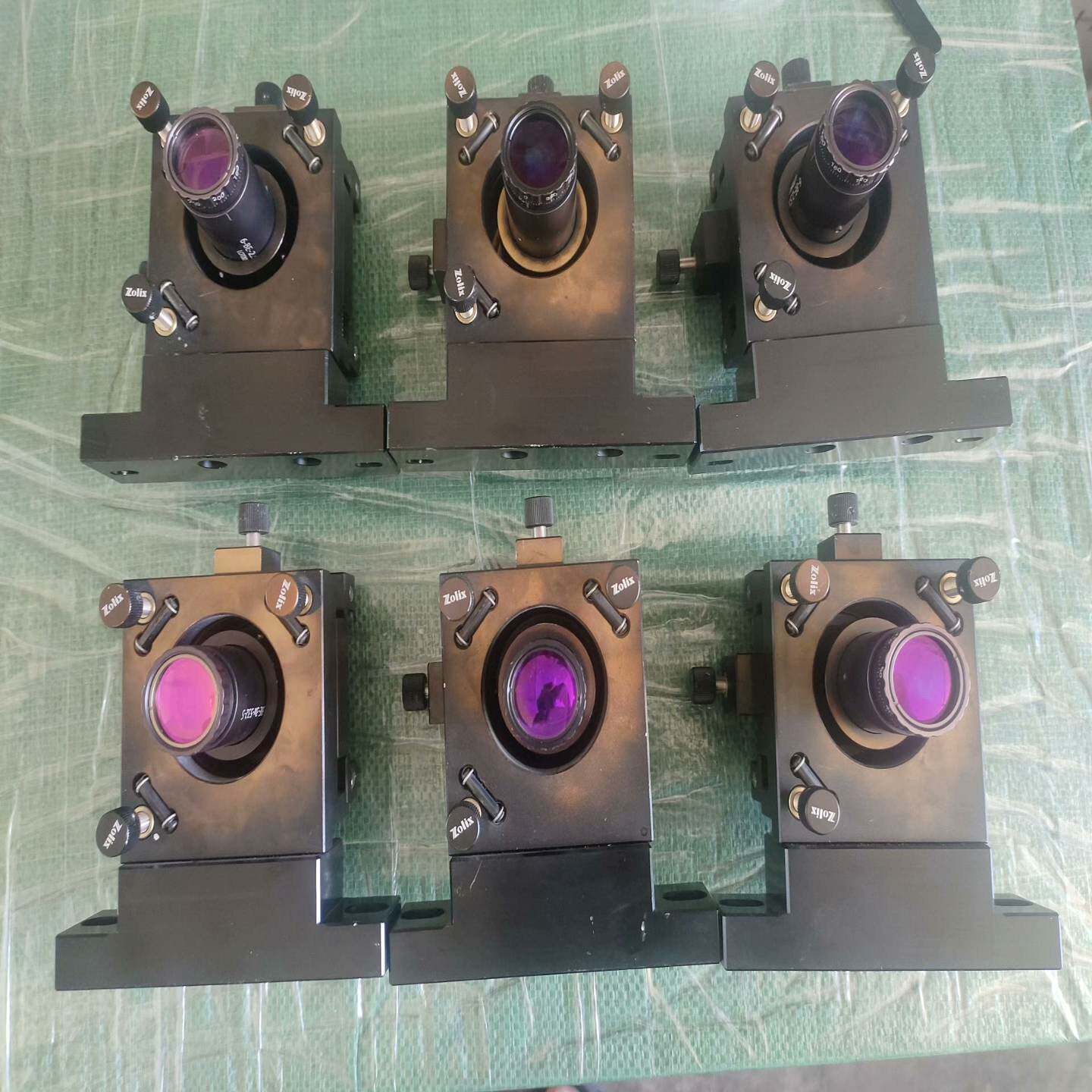 Zolix光学调整架，带激光扩束镜，镜头型号看图。原装拆机，--议