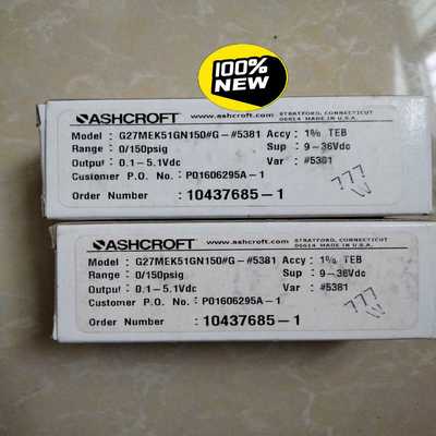 ASHCROFT雅斯科压力传感器带包装，实物图片询价