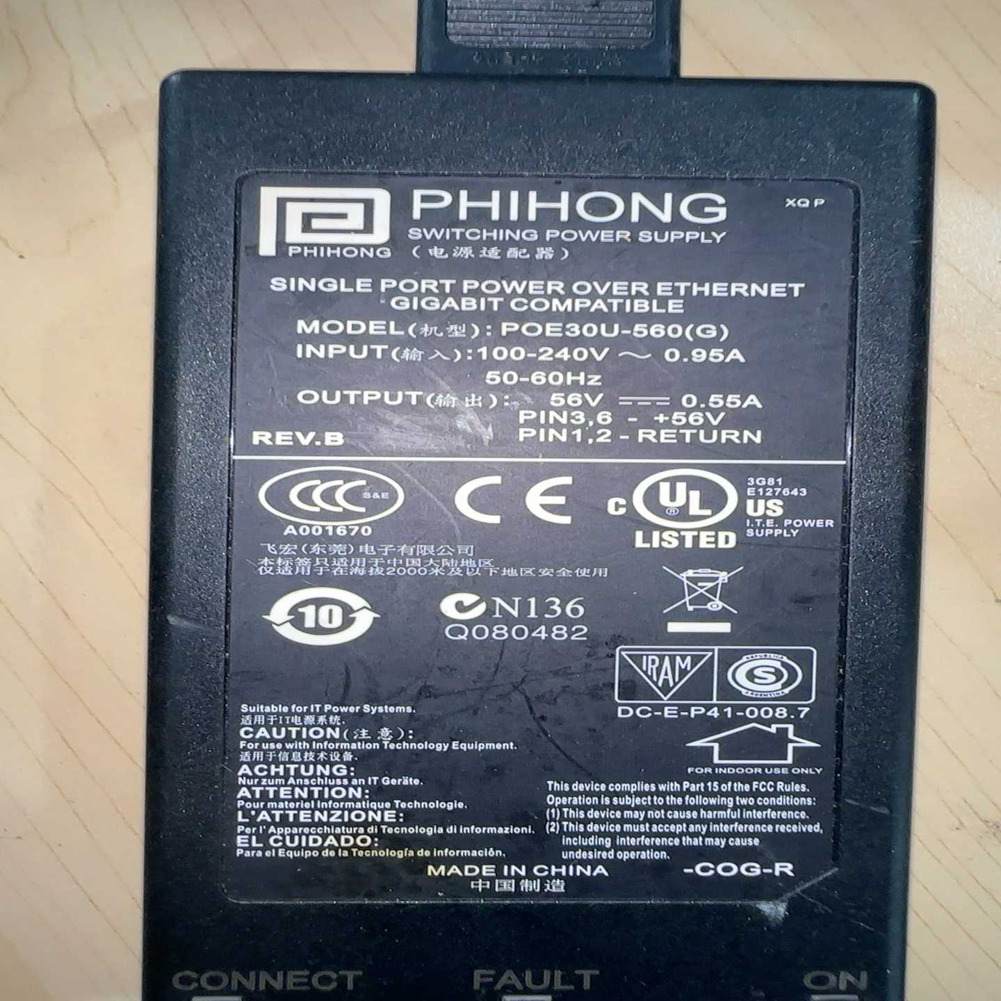 (重工机械)飞宏O0-560()供电模块56v0.55a，拆机