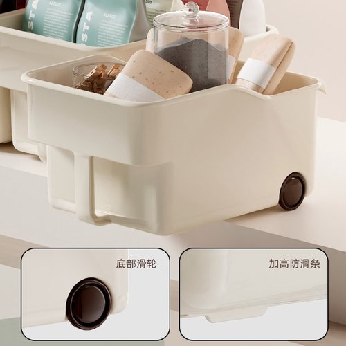 橱柜收纳盒带把手厨房高处吊柜高柜调料收纳盒桌面锅盖储物整理盒