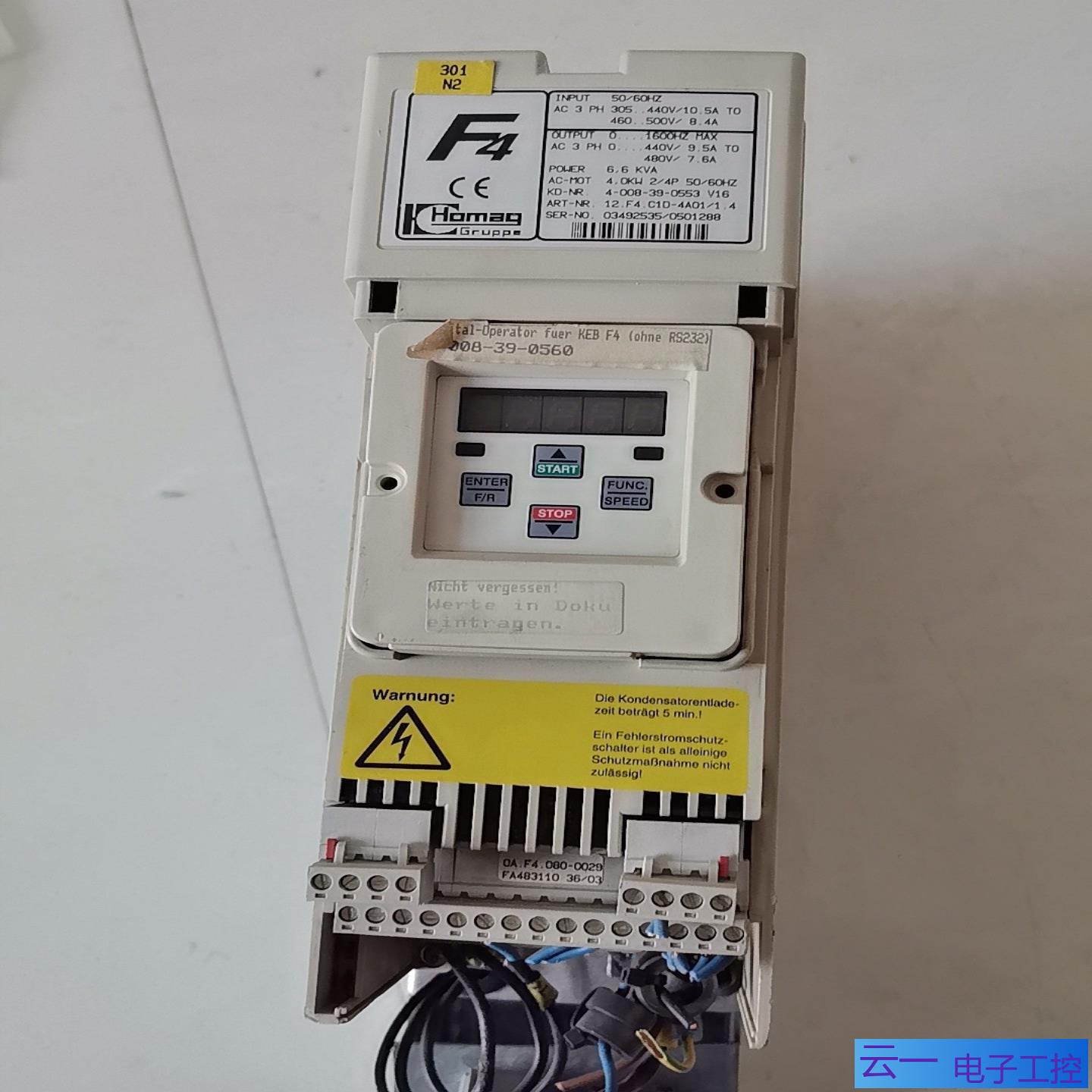 科比变频器4KW 12F4C1D-4A0114；议价