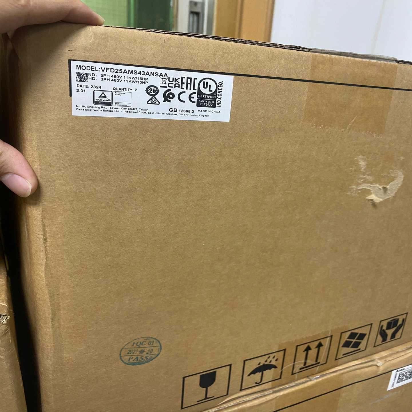 台达变频器VFD25AMS43ANSAA 11KW【卡奥电子】