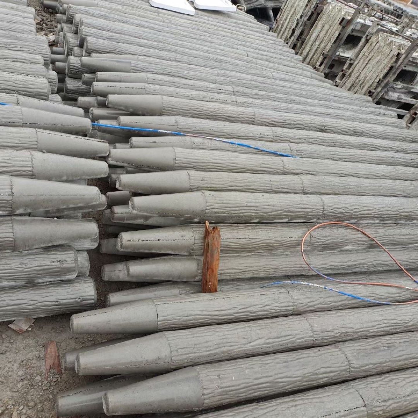 水泥仿木桩花坛草坪绿化带围栏圆形混凝土仿树桩石水泥仿木五连桩,五金/工具,护栏/隔离栏,淘宝优惠券,粉丝福利购,淘宝优惠卷