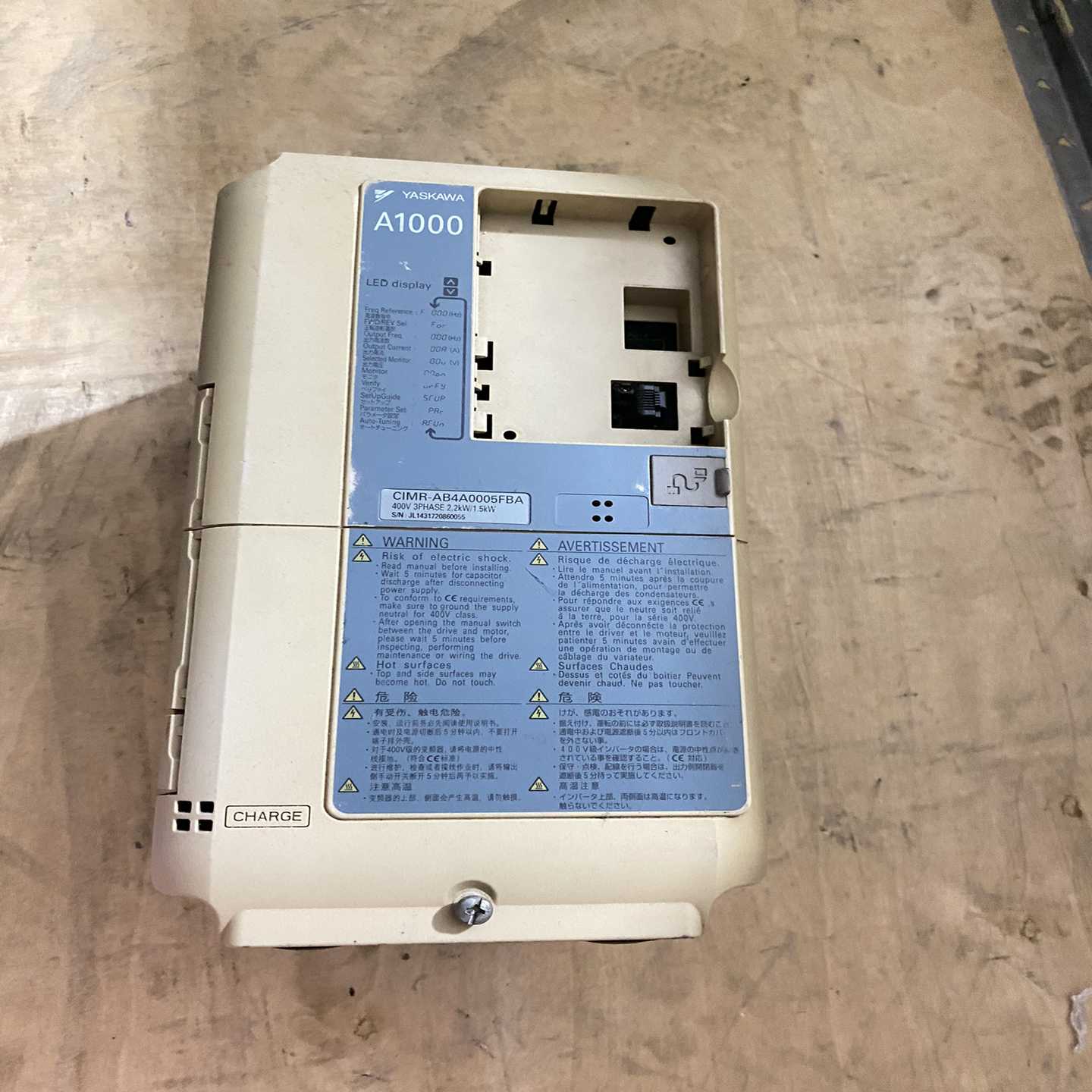 【议价】安川A1000变频器2.2/1.5KWCIMR-AB4A0适用