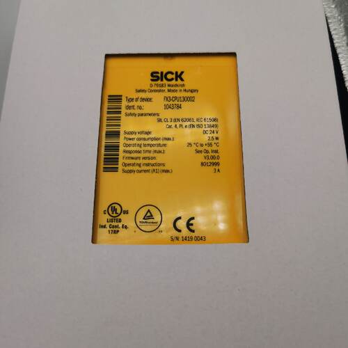 SICK西克继电器 FX3-CPU130002 订货号：10—议价