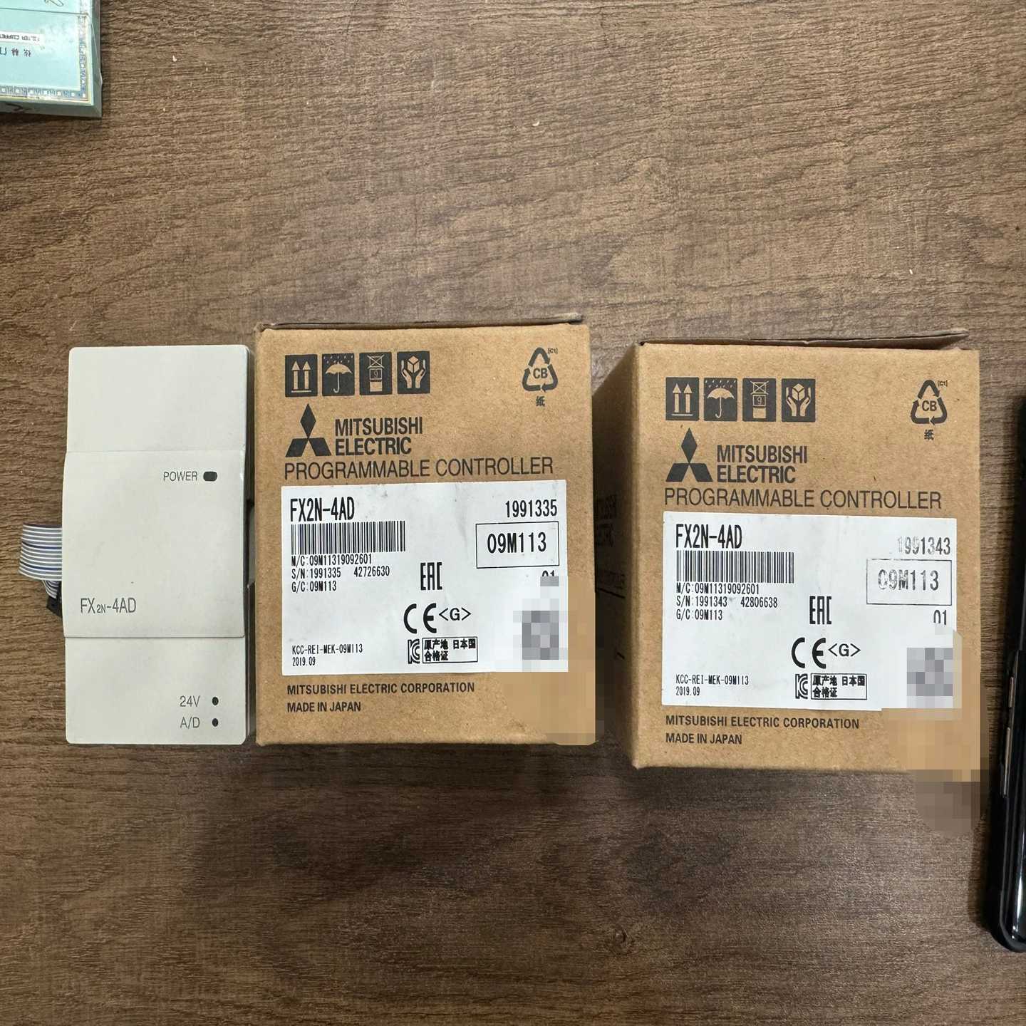 三菱PLC模块FX2N-4AD全新未使用，两个有包装--议价商品