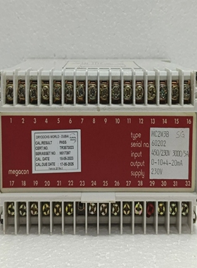 MegaconMC2W3BCurrentTransducer450V/230V3000/5AInput0-