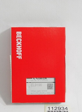 议价Beckhoff El9190 Potenzialeinspeiseklemme  Neu Ovp Versie