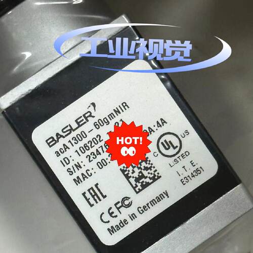 德国原装basler近红外工业相机，型号aca1300-60—议价